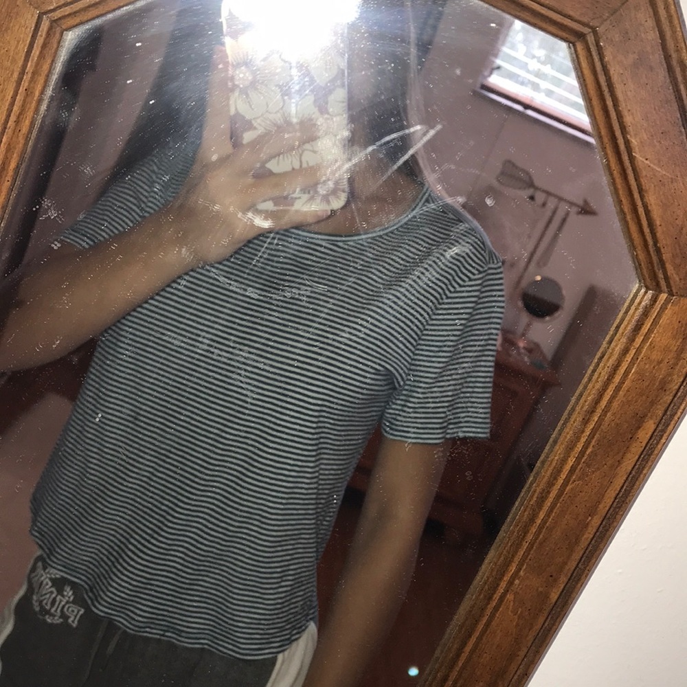 Blue and white basic tee from pacsun